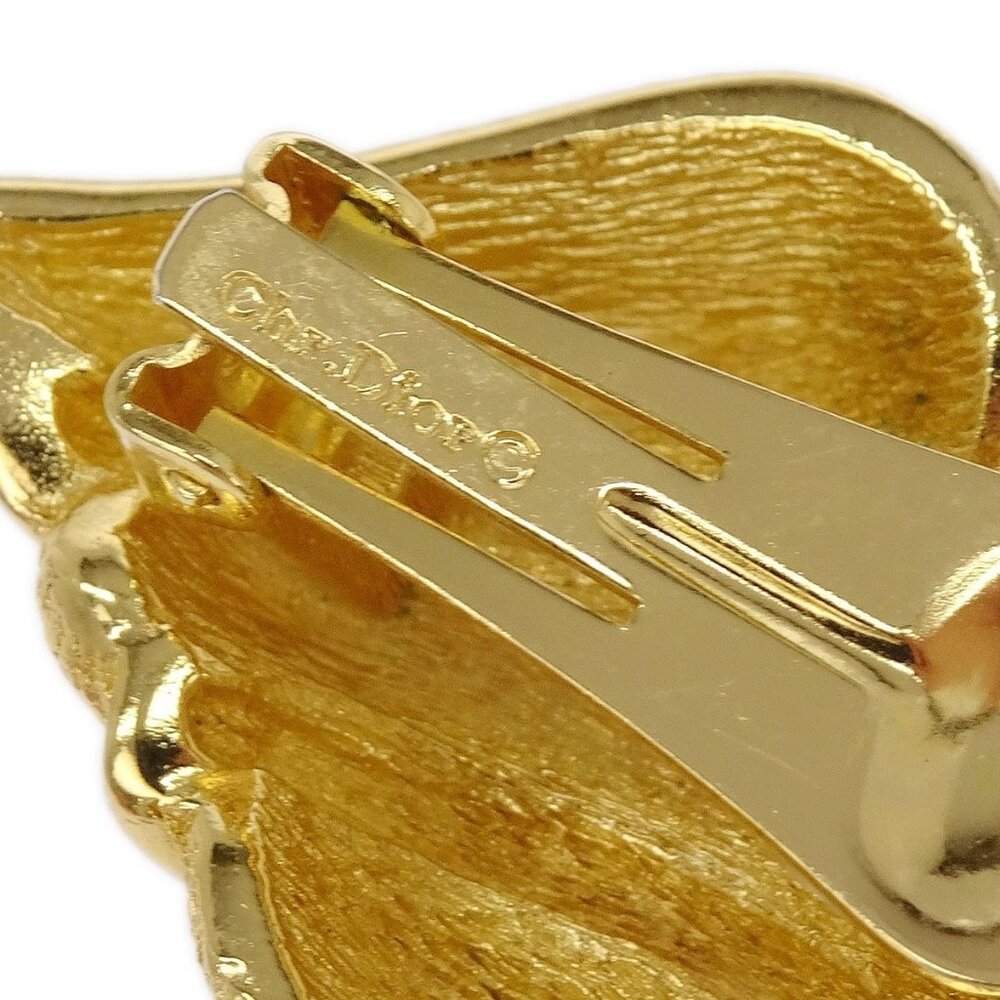 Christian Dior Earrings Clip-On Gold 186934 - Picture 3 of 4